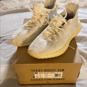 Adidas Yeezy Boost 350 V2 White and Cream Shoes
